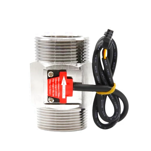 PIGENEQW BORRGTU-Water Meter with Brass Inlet Stainless Steel YF-DN40-S Water Flow Sensor 5~150L/min Flow Meter Industry Meter