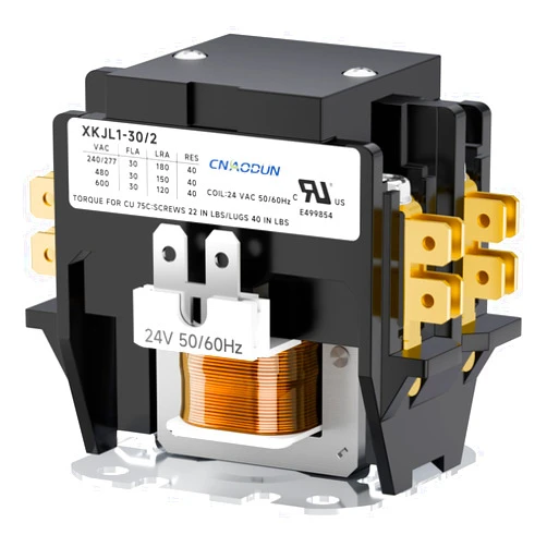 Cnaodun HVAC Contactor Air Conditioner Contactor 2 Pole 30 Amp 24V Coil Compatible with Condenser,Compressor,Air Conditioner,Refrigeration Systems,Heat Pump