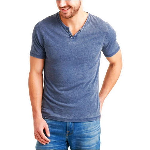 Lucky Brand Men's Venice Burnout Notch Neck Tee
