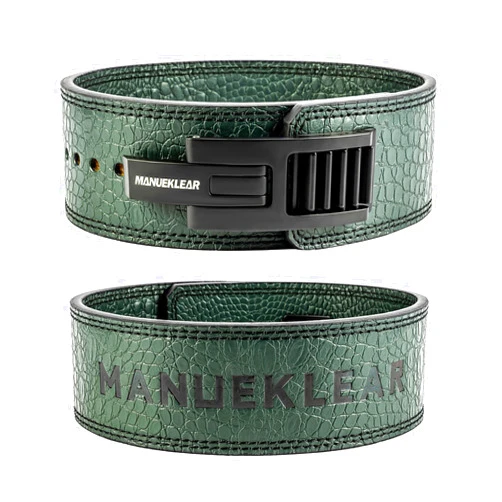M MANUEKLEAR MANUEKLEAR Lifting Belt Lever for Men Women, 10mm Quick Locking Lever Belt Weightlifting with Adjustable Buckle, Lever Weight Lifting Belt for Powerlifting & Deadlifts