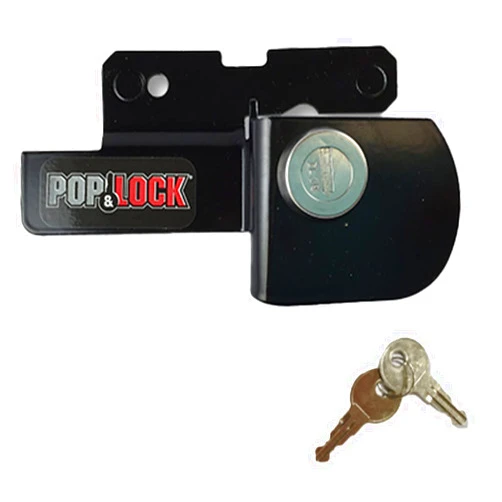 Pop & Lock PL2500 Black Manual Tailgate Lock for Ford (Works Without Factory Lock)