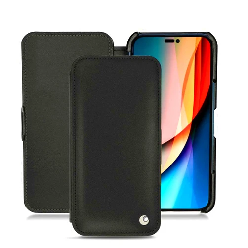 Noreve Compatible Leather Pouch for iPhone 14 Pro Max - Elegant Handcrafted Case, Leather - Integral Protection