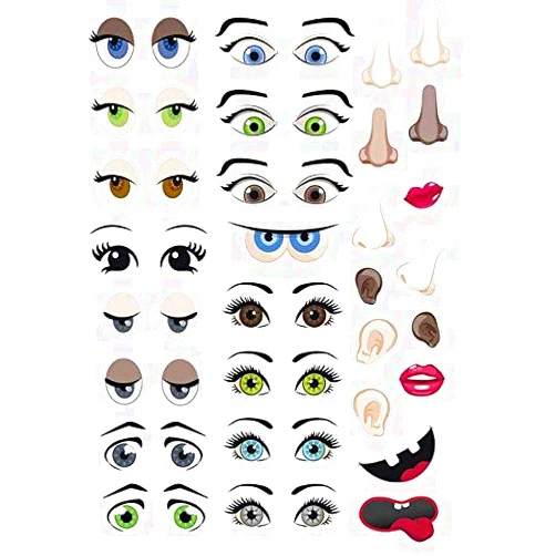 GRAINE CREATIVE 124 Stickers - Eyes & face