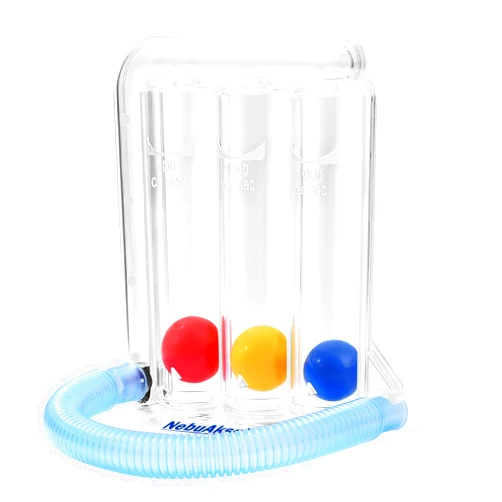 NebuAksol Breathing Exercise Device for Lungs, Incentive Spirometer,Upgraded Capacity 1900cc/sec, Improves Breathing and Lung Function