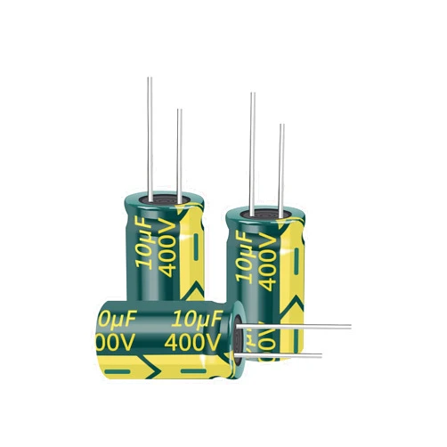 Cermant 10PCS 400V 10UF Capacitor 10x17MM(0.39x0.67in) High Frequency Aluminum Electrolytic Capacitors for TV, LCD Monitor, Game
