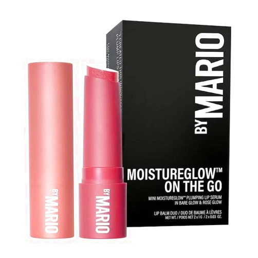 Makeup By Mario Mini MoistureGlow On The Go Plumping Lip Serum Duo - Bare Glow & Rose Glow