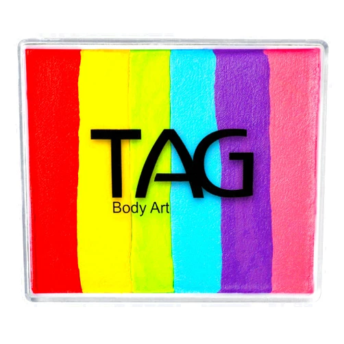 TAG Body Art TAG Face & Body Paint - Split Cakes 50g - Regular Rainbow