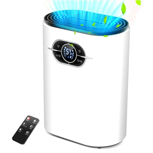 GAITIR Dehumidifiers,GAITIR 40oz Dehumidifiers for home,2200/4800 Cubic Feet (215/480 sq ft),Ultra-Quiet with Auto Shut Off, Portable small Compact Dehumidifier/Auto Shutoff,Two Mode and Humidity Control, Ultra Quiet Dehumidifier