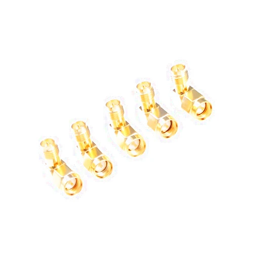 RFaha 5pcs SMA Male to RPSMA Female Right Angle 90 Degree RF Coaxial Coax Adapter for Drone Antenna(F98-5)