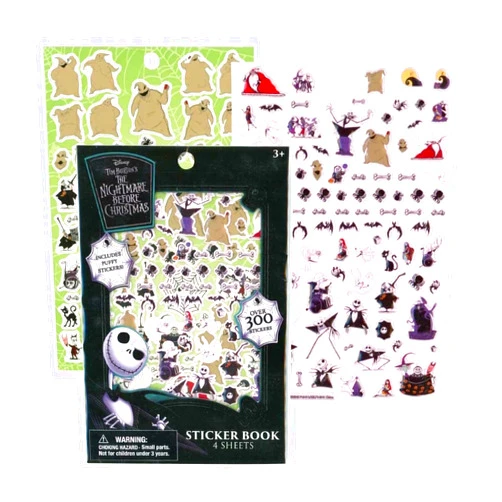 Innovative Designs Disney Nightmare Before Christmas Sticker Book | 4 Sheets | Over 300 Stickers