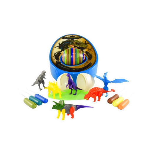 The Eggmazing Egg Decorator The DinoMazing Dinosaur Egg and Year-Round Egg Decorator Kit - Egg Decorating Spinner Arts and Crafts Activity - Includes Mystery Dino Eggs with Non-Toxic Slime and Markers