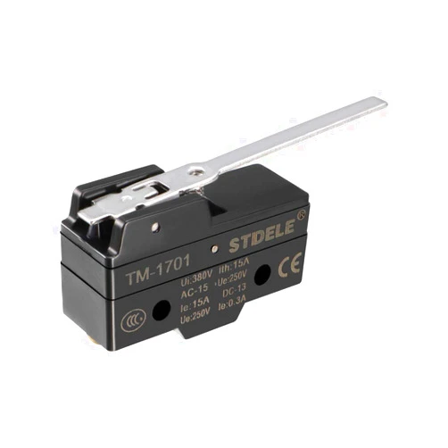 uxcell TM-1701 SPDT 1NO+1NC Long Hinge Lever Type Micro Limit Switch Screw Terminals
