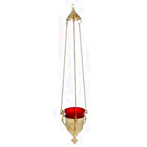 CBC Group, Inc. Religious & Catholic Hanging Sanctuary Lamp With Ruby Glass