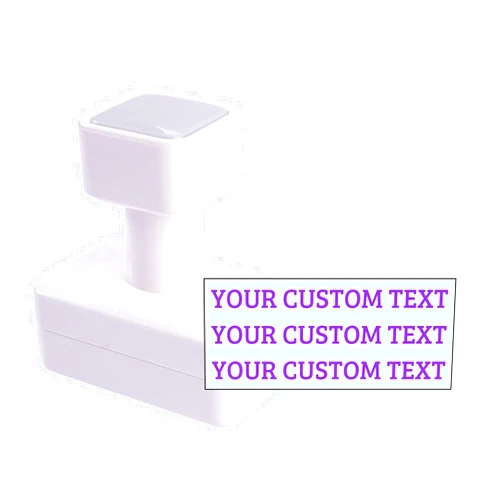 PSLDMYGP Personalized address stamps, book stamps, 5 inks and 10 fonts to choose from, up to 3 lines of personalized text (Medium)