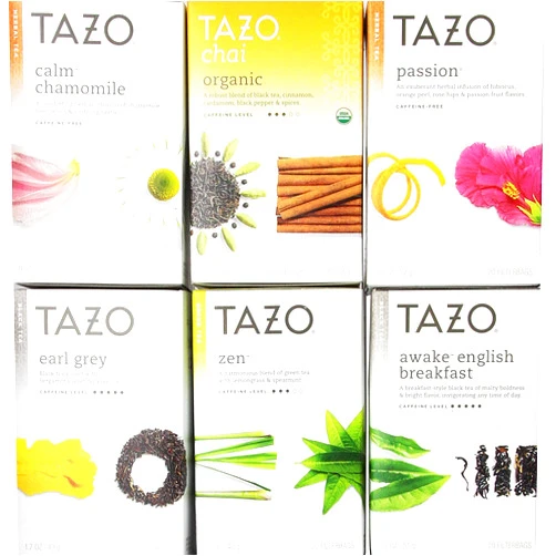 Tazo Assorted Tea Sampler 20ct (Pack of 6)