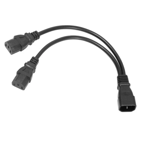 YEKELLA LBSC UPS Server Y Splitter C14 to 2 x C13 Power Extension Cable