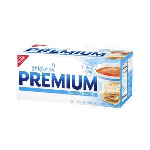 JS REDHOK DEALZ Premium Original Saltine Crackers, 16 Oz, w/JS REDHOK DEALZ Sticker