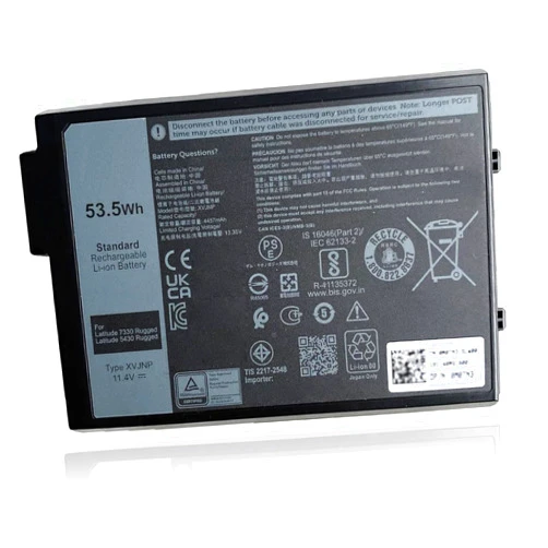 Mobik 53.5Wh XVJNP Laptop Battery Replacement for Dell Latitude 5430 7330 Rugged Latitude Series P148G P148G001 P149G P149G001 6JRCP 06JRCP M0TN3 0M0TN3 KD1CT 451-BCWQ 11.4V 4457mAh