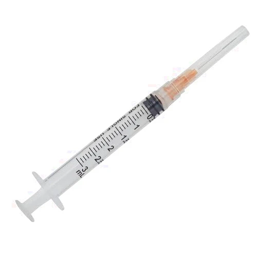 BH Supplies 3ml Luer Lock Tip Syringes Individually Wrapped - 100 Syringes 25G