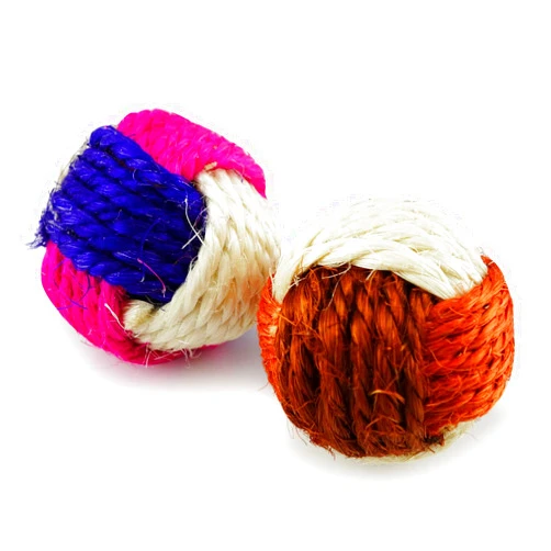 TTcat Sisal Cat Toys Balls, Cat Toys for Indoor Cats, Interactive Cat Chew Toys for Cat Kitty Kitten,2 pack