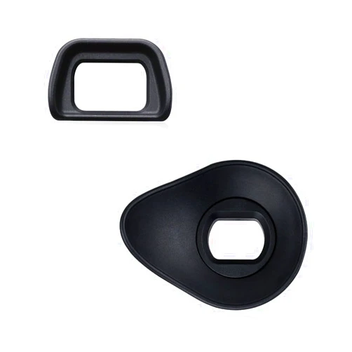 JJC 2 Types FDA-EP10 Viewfinder Eyecup Eyepiece for Sony A6300 A6100 A6000, 360° Rotatable Oval Design + Original Eyeshade Replacement