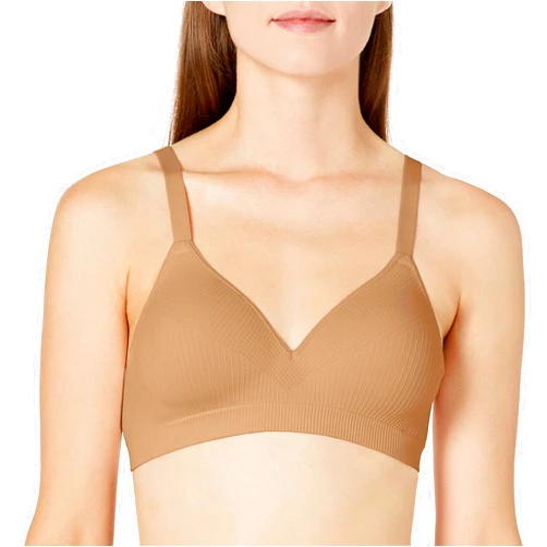 Hanes Women's Perfect Coverage Wireless Seamless T-Shirt Bra, ComfortFlex Fit, Smart Sizes