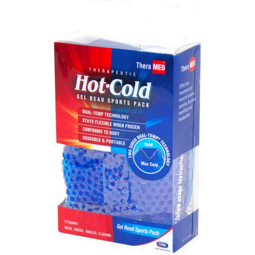 Theramed Gel Ice Pack Beads - Dual Sided Reusable Hot Cold Pack - Ice Pack For Back, Arm, Knee, Shoulder, Elbow