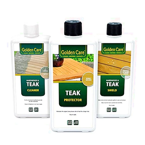 Golden Care Teak Cleaning 3 Pack Bundle