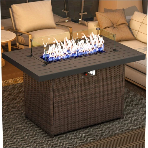 LayinSun Propane Fire Pit Table, 44