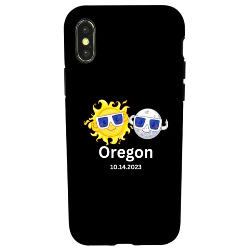 Annular Solar Eclipse October 14 2023 iPhone X/XS Annular Solar Eclipse October 14 2023 Oregon Souvenir kids Case