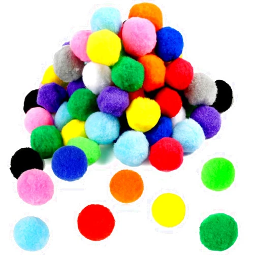Magipipe 120PCS Giant Pom Poms, 2 Inch Assorted Color Pompom Balls for Kids DIY Crafts Decorations and Creative Projects -13Color