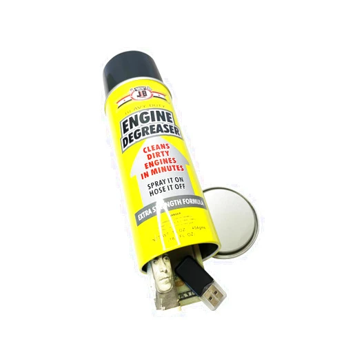 LetPetSet Engine Degreaser Diversion Safe Stash Can with Food Grade Smell Proof Bag with Hidden Compartment for Keys, Cash and Valuables