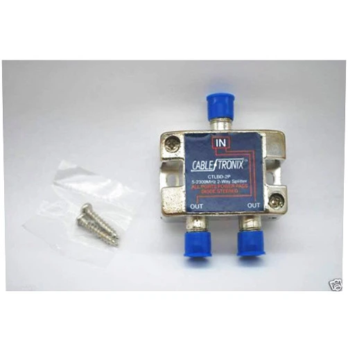 SVI NEW CABLETRONIX 2-WAY CTLBD2P SPLITTER 5-2300 MHz ALL PORTS DC POWER PASSING