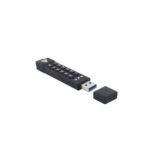 Apricorn 128GB Aegis Secure Key 3Z 256-bit AES XTS Hardware Encrypted FIPS 140-2 Level 3 Validated Secure USB 3.0 Flash Drive (ASK3Z-128GB), black