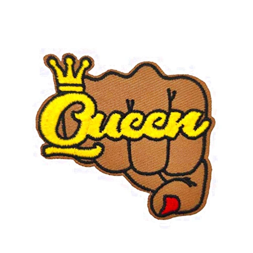 Cute-Patch Kamala Harris Black Queen Patch, Queen Fist Up Black Lives Matter Iron on Patch BLM, Feminism Patch