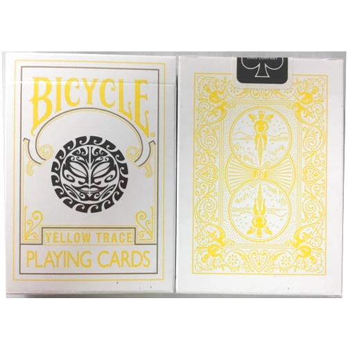 Bicycle USPC Bicycle Yellow Trace Playing Cards Sun Moon Design