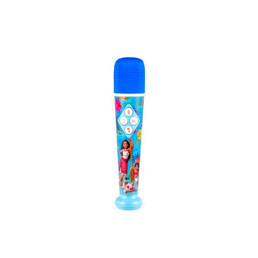 EKids Disney Moana 2 Karaoke Microphone for Kids, Bluetooth Microphone Includes Light Show (Moana)