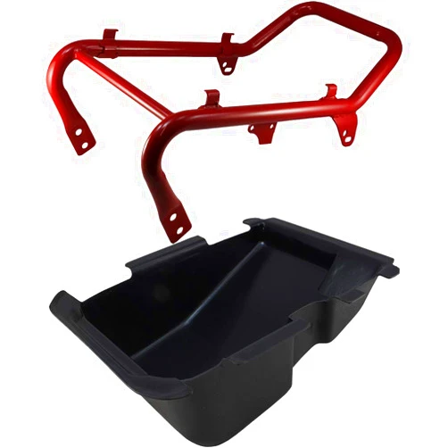 Birdz Eyewear Birdz Lowering Seat Frame and Under Seat Storage Container Compatible with Honda Ruckus Zoomer NPS50 2003-2020 Gloss Red