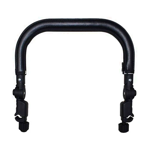 Kisangel Baby Stroller Belly bar Stroller Armrest Handle Crossbar Accessories Compatible for BBZ YoYo and Yoyo Black PU Pushchair Leather pram