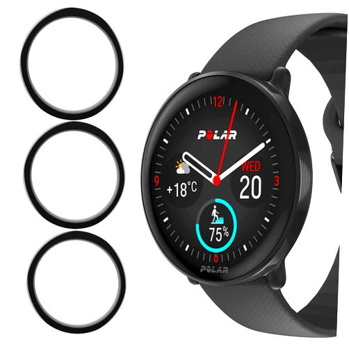 Lamshaw Compatible for POLAR Ignite 3 Smart Watch Screen Protector, [3 Pack] 3D Full Coverage PET Soft Screen Protector Film Compatible with POLAR Ignite 3 Fitness & Wellness GPS Smartwatch (3 PACK)