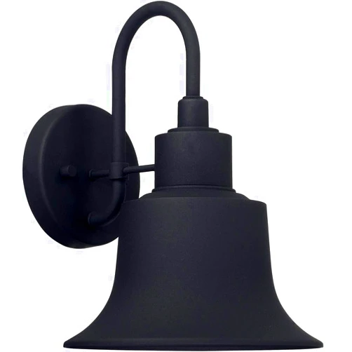 Capital Lighting 926311BK Brock Metal Shade Outdoor Wall Sconce, 1-Light 100 Watt, 12