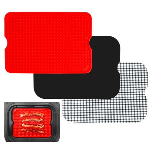 INFRAOVENS Air Fryer Liner Accessories for Ninja Foodi XL Smart FG551 6-in-1 Indoor Grill, Reusable Heat Resistant Mat for Air Fryer, Ninja Foodi Accessories, Easy Clean Replacement for Parchment Paper