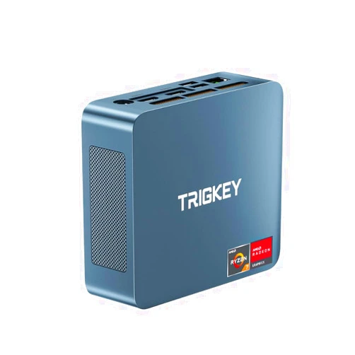TRIGKEY Desktop Computer Ryzen 5 5560U(6 Cores, 12 Threads) 16GB DDR4 500GB M.2 NVME(Max 2200MB/S) SSD Gaming S5 Mini Computer OS Pro. Wi-Fi 6/Bluetooth 5.2HDMI(60Hz)+DP(144Hz)/USB 3.0 Micro PC