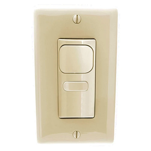 Hubbell AP2000I1 Adaptive Passive Infrared Wall Switch, 1 Relay, 1000 Sq. Ft. Coverage, Ivory