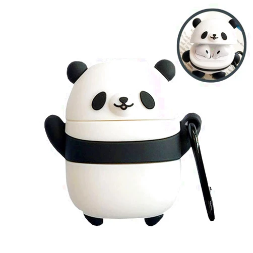 SGVAHY Case for Airpods 1&2 Case Cover Cute Airpod Case Kawaii Cartoon Soft Silicone Creative Panda Shape Airpods 2nd 1st Generation Wireless Charging Case Shockproof Protective Case