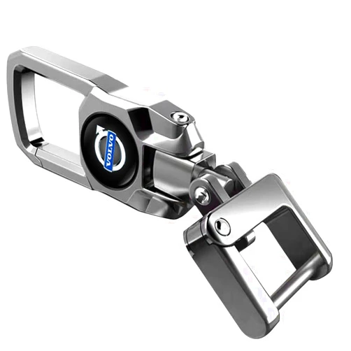 Wuduoduoir Car Fob Keychain Metal Keyring Key Chain Replacement for Volvo s60 s90 xc60 xc40 xc90 v60 v90 Men and Women with 360 Degree Rotatable car accessories Keychains