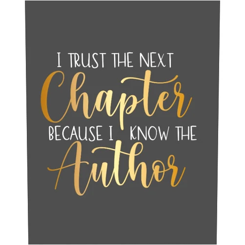 Mika Major I Trust The Next Chapter Because I Know The Author: Notebook Journal Lined Journal Notebook Inspirational Journal Notebook Office Home Work Journaling Black Gold