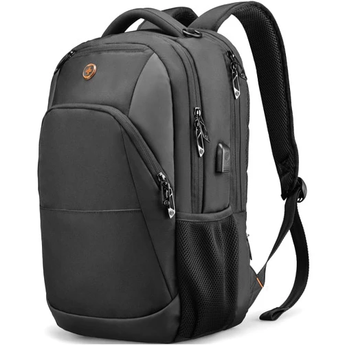 Swissdigital Design Travel Laptop Backpack, College Laptops Backpack with USB Charging Port Gift for Men & Women Fits 17 Inch Notebook (ANDWIL SD1670)