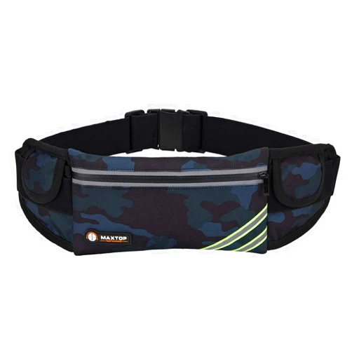 MAXTOP Slim Running Belt Fanny Packs for Women Men, Reflective Waist Pack Phone Holder for Walking Fitness Workout Exercise,Water Resistant Running Travel Belt Bag Jogging Pouch, Gym Accessories for Runner