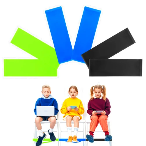 MAQIHAN Chair Bands - 6PCS Chair Bands for Kids with Fidgety Feet, Classroom Must Haves, Kick Band for Classroom Chair, ADHD Sensory Flexible Band for Under Desk for Kids